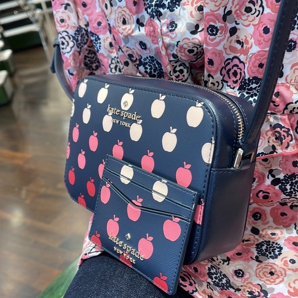 Kate Spade Staci Mini Camera Bag & Staci Small Slim Card Holder Orchard Degrade - Picture 2 of 16